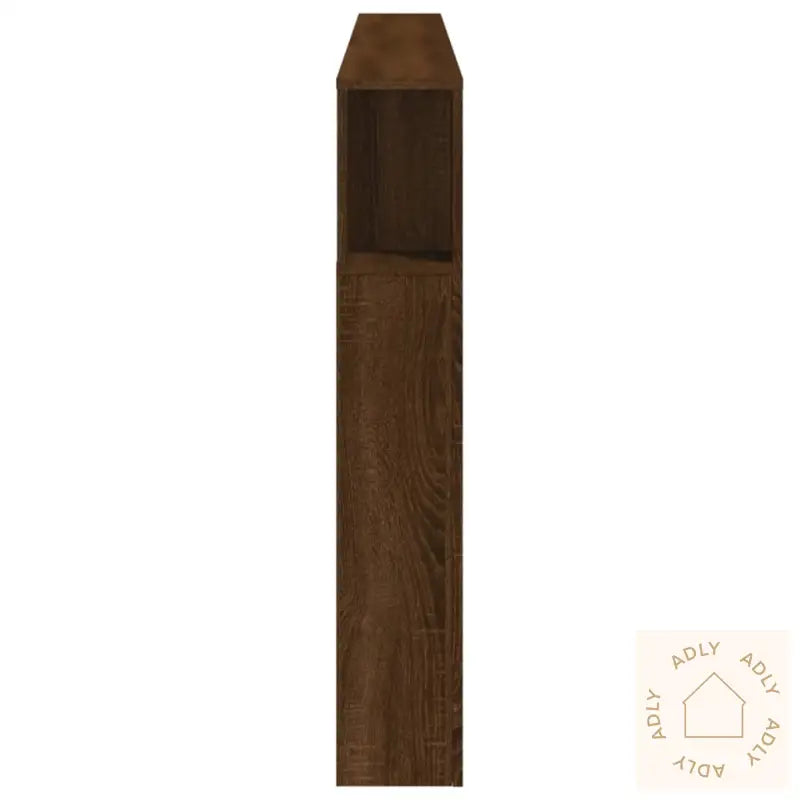 Sengegavl Med Led Brun Eik 220X18,5X103,5 Cm Konstruert Tre
