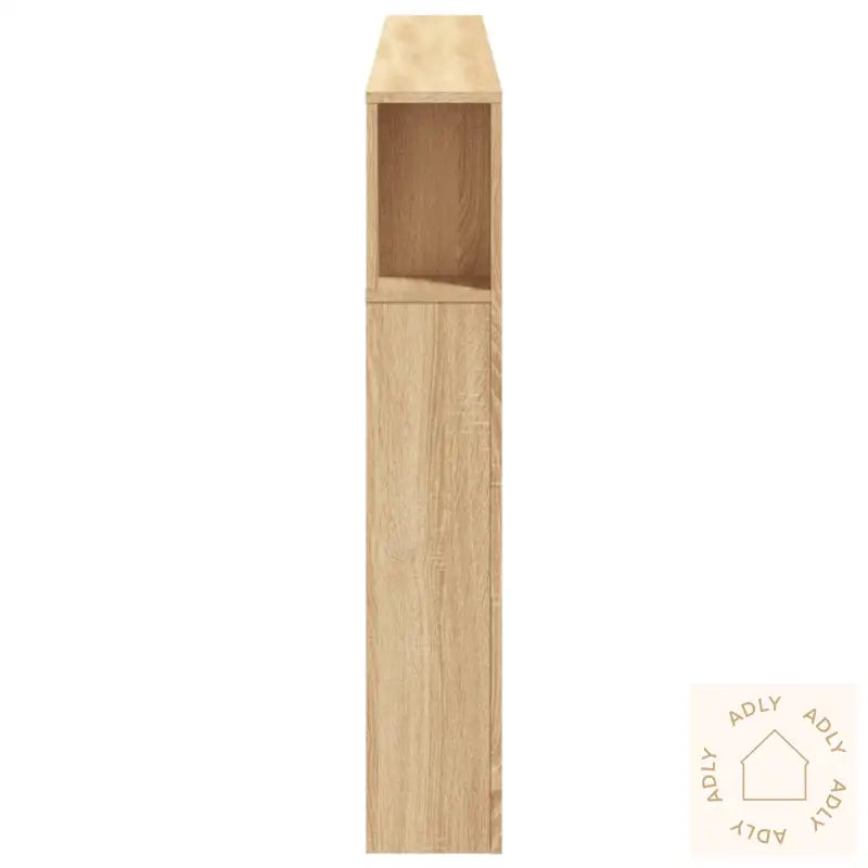 Sengegavl Med Led Sonoma Eik 180X18,5X103,5 Cm Konstruert Tre