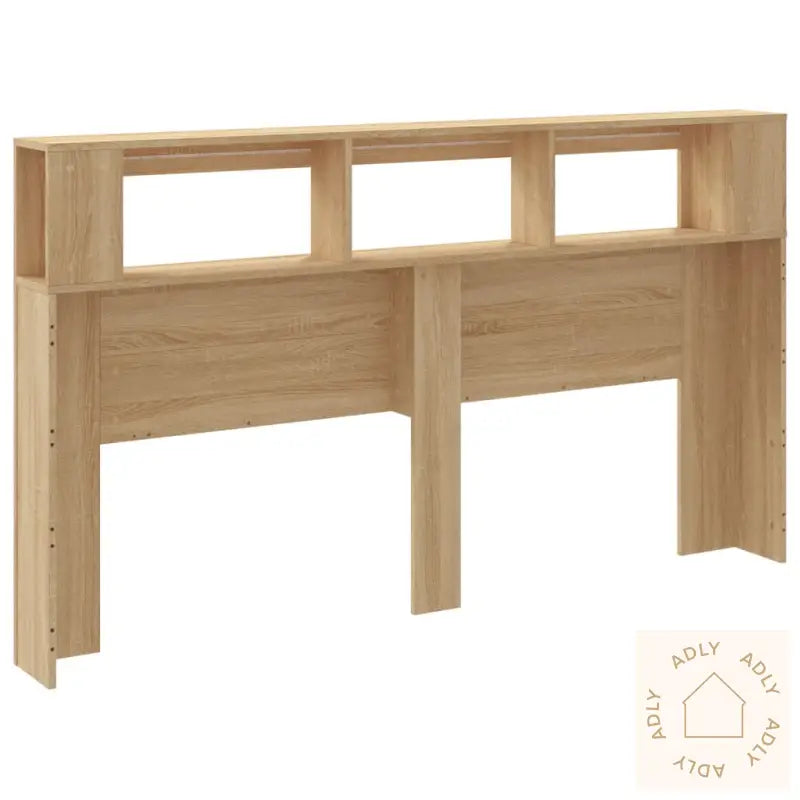 Sengegavl Med Led Sonoma Eik 180X18,5X103,5 Cm Konstruert Tre