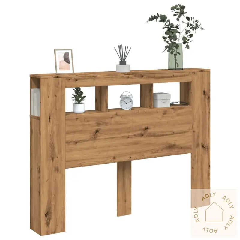 Sengegavl Med Led Artisan Eik 140X18,5X103,5 Cm Konstruert Tre