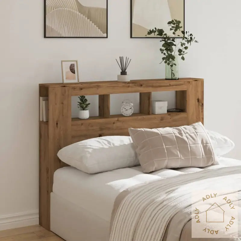 Sengegavl Med Led Artisan Eik 140X18,5X103,5 Cm Konstruert Tre