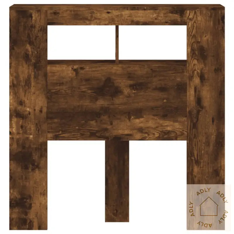 Sengegavl Med Led Røkt Eik 100X18,5X103,5 Cm Konstruert Tre