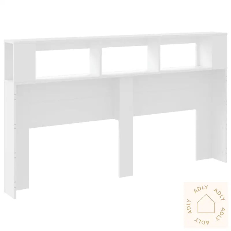 Sengegavl Med Led Hvit 180X18,5X103,5 Cm Konstruert Tre