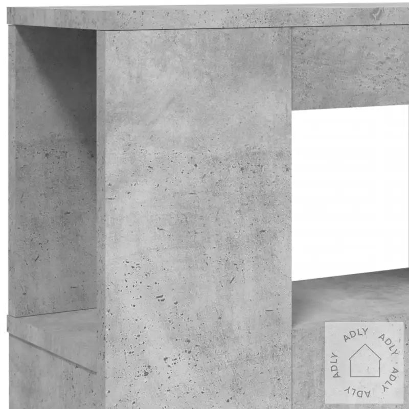 Sengegavl Med Led Betonggrå 140X18,5X103,5 Cm Konstruert Tre