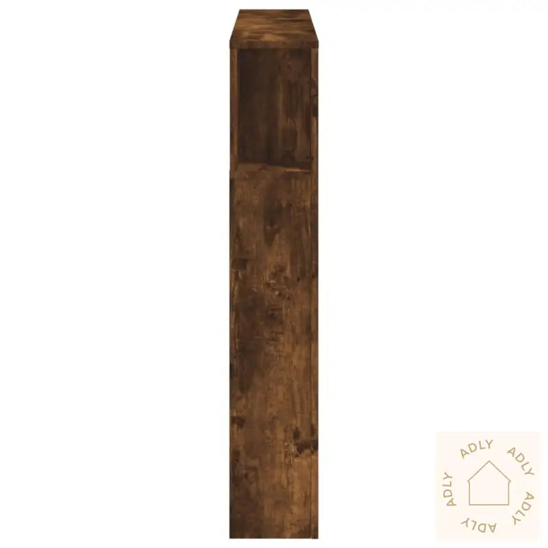 Sengegavl Med Led Røkt Eik 120X18,5X103,5 Cm Konstruert Tre