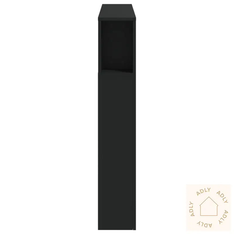 Sengegavl Med Led Svart 120X18,5X103,5 Cm Konstruert Tre