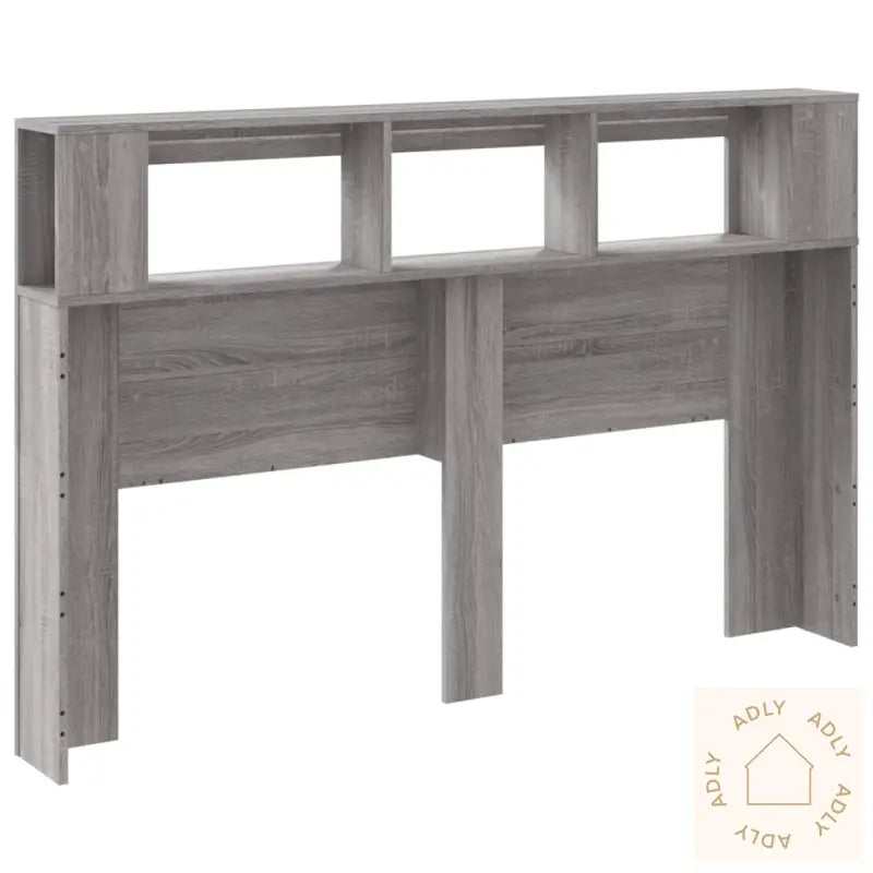 Sengegavl Med Led Grå Sonoma 160X18,5X103,5 Cm Konstruert Tre