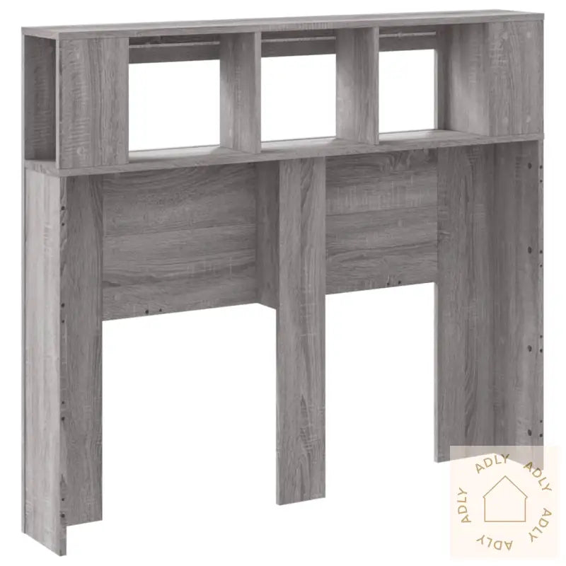 Sengegavl Med Led Grå Sonoma 120X18,5X103,5 Cm Konstruert Tre