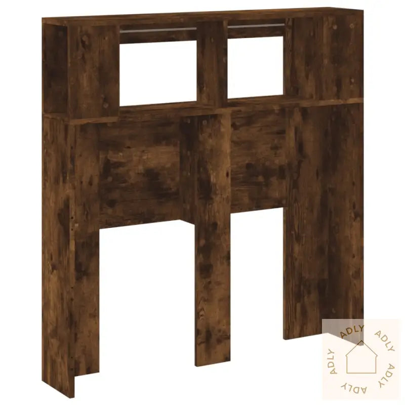 Sengegavl Med Led Røkt Eik 100X18,5X103,5 Cm Konstruert Tre
