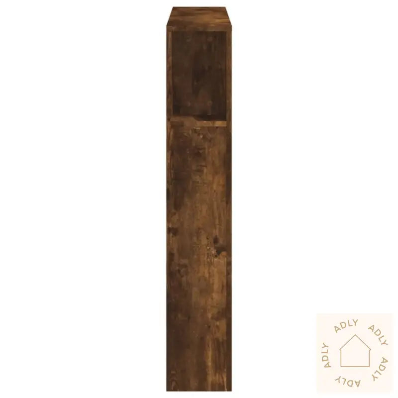 Sengegavl Med Led Røkt Eik 100X18,5X103,5 Cm Konstruert Tre