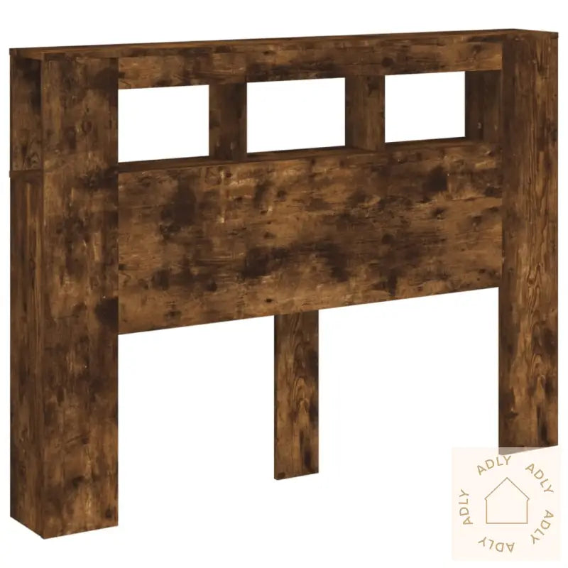 Sengegavl Med Led Røkt Eik 140X18,5X103,5 Cm Konstruert Tre