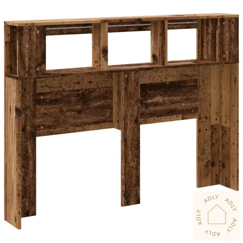 Sengegavl Med Led Gammelt Tre 140X18,5X103,5 Cm Konstruert Tre