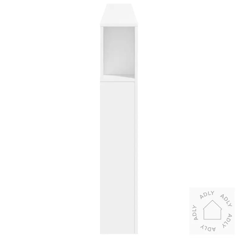 Sengegavl Med Led Hvit 220X18,5X103,5 Cm Konstruert Tre