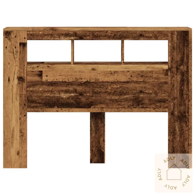 Sengegavl Med Led Gammelt Tre 140X18,5X103,5 Cm Konstruert Tre