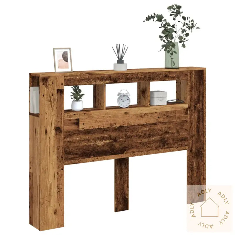 Sengegavl Med Led Gammelt Tre 140X18,5X103,5 Cm Konstruert Tre