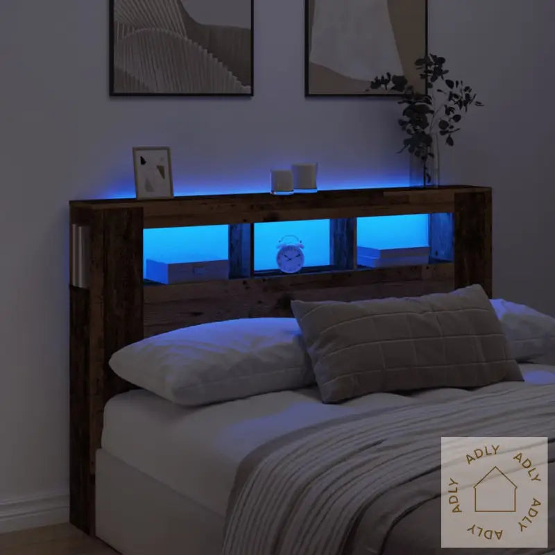 Sengegavl Med Led Gammelt Tre 160X18,5X103,5 Cm Konstruert Tre