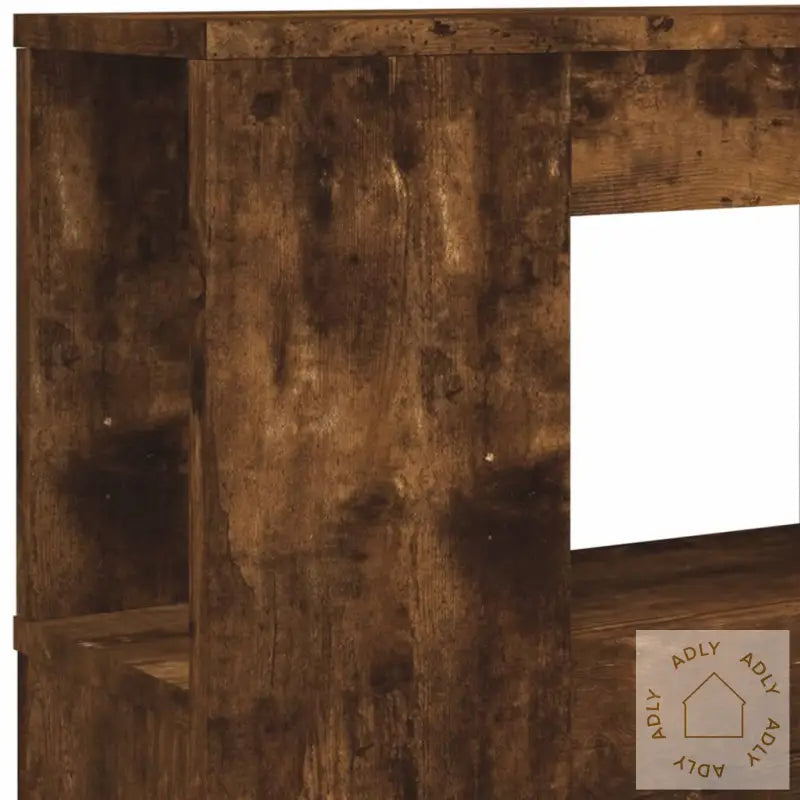 Sengegavl Med Led Røkt Eik 140X18,5X103,5 Cm Konstruert Tre