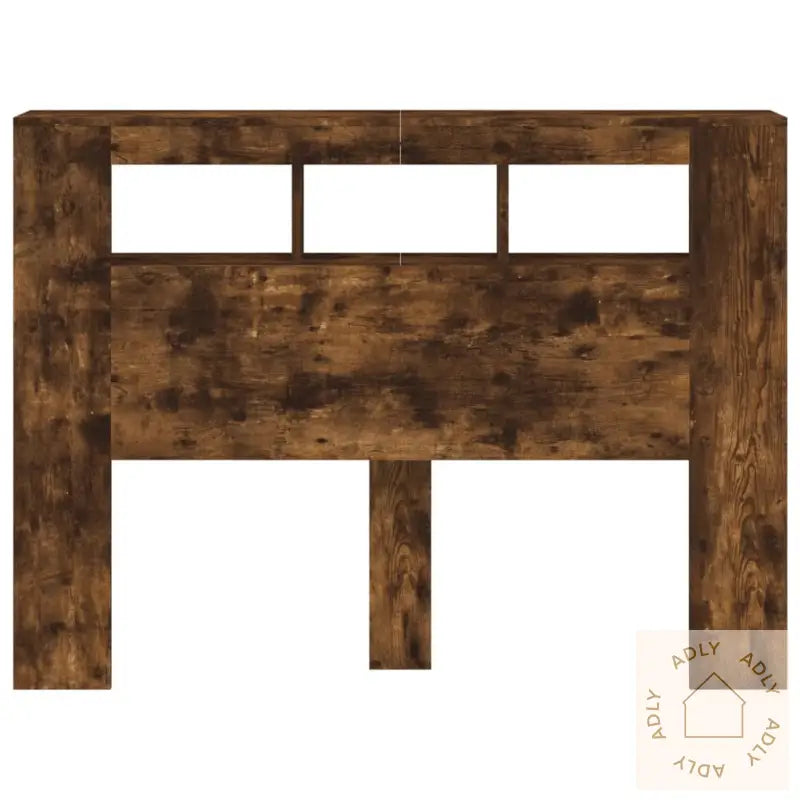 Sengegavl Med Led Røkt Eik 140X18,5X103,5 Cm Konstruert Tre