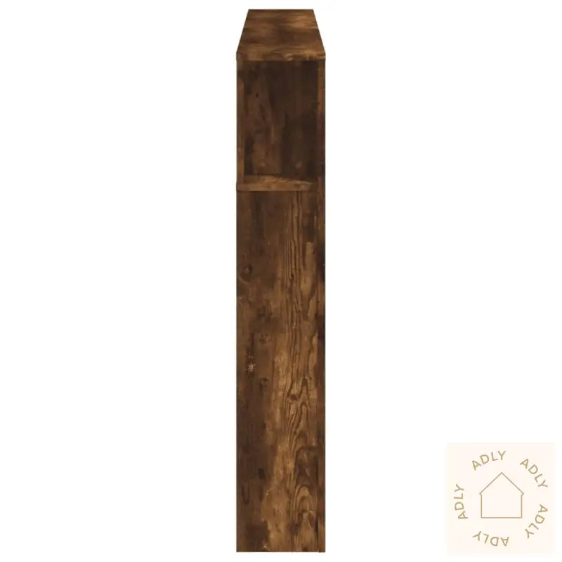 Sengegavl Med Led Røkt Eik 160X18,5X103,5 Cm Konstruert Tre