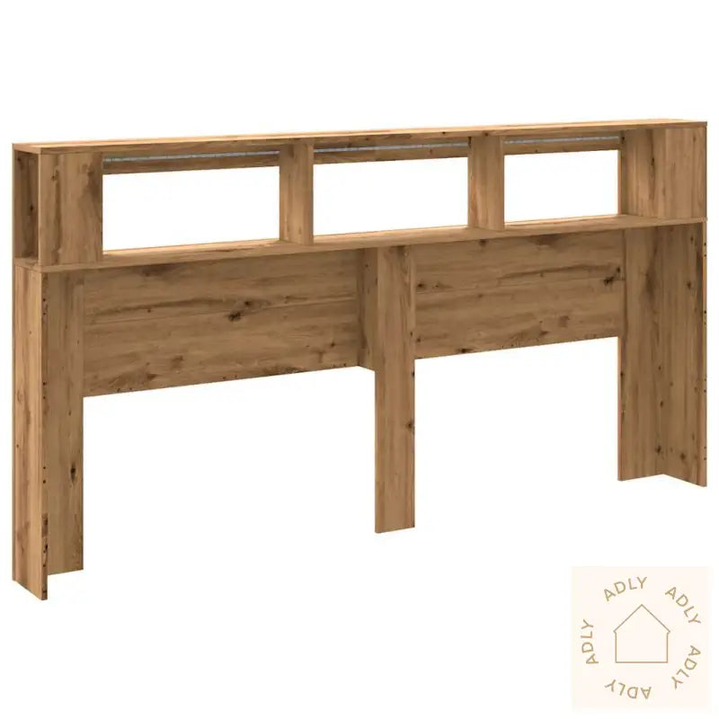 Sengegavl Med Led Artisan Eik 200X18,5X103,5 Cm Konstruert Tre