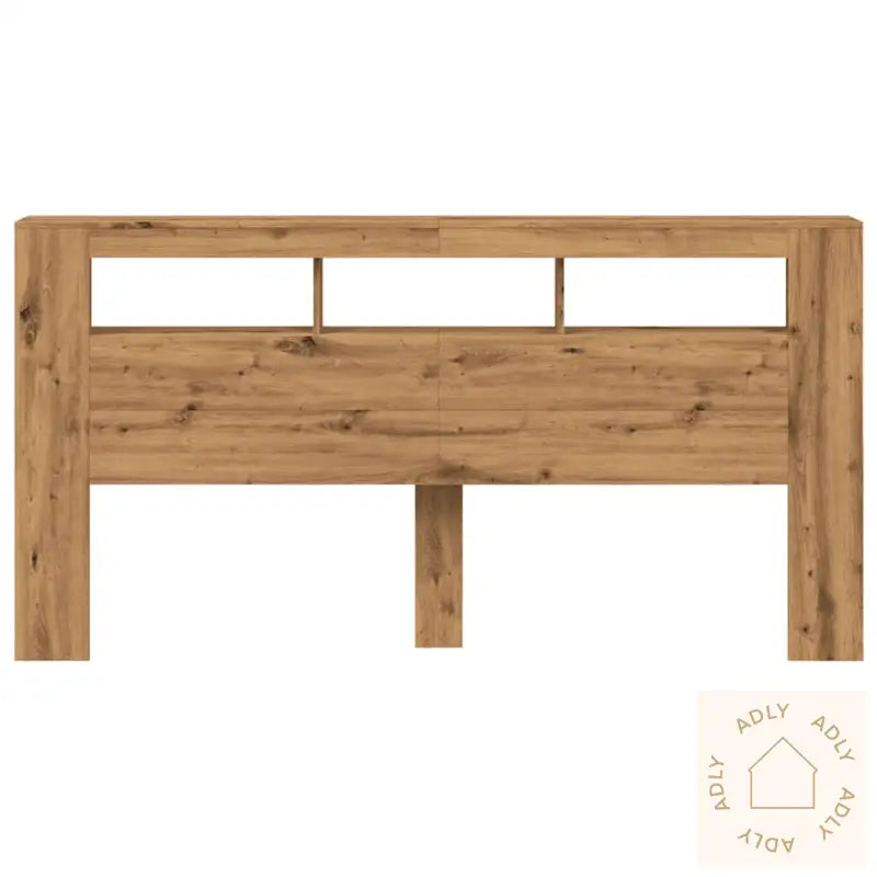 Sengegavl Med Led Artisan Eik 200X18,5X103,5 Cm Konstruert Tre