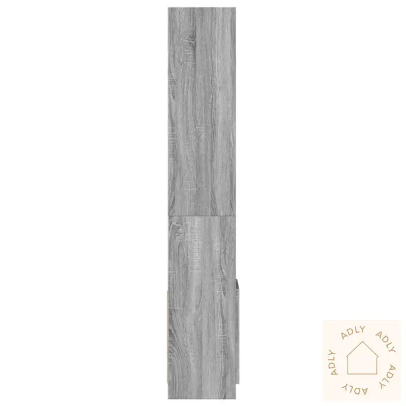 Highboard Grå Sonoma 92X33X180 Cm Konstruert Tre