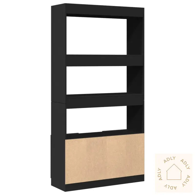 Highboard Svart 92X33X180 Cm Konstruert Tre