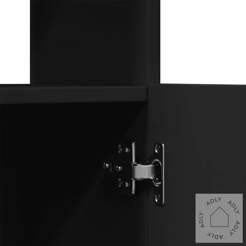 Highboard Svart 92X33X180 Cm Konstruert Tre