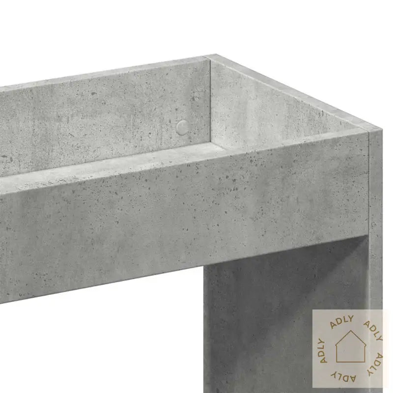 Highboard Betonggrå 92X33X140 Cm Konstruert Tre