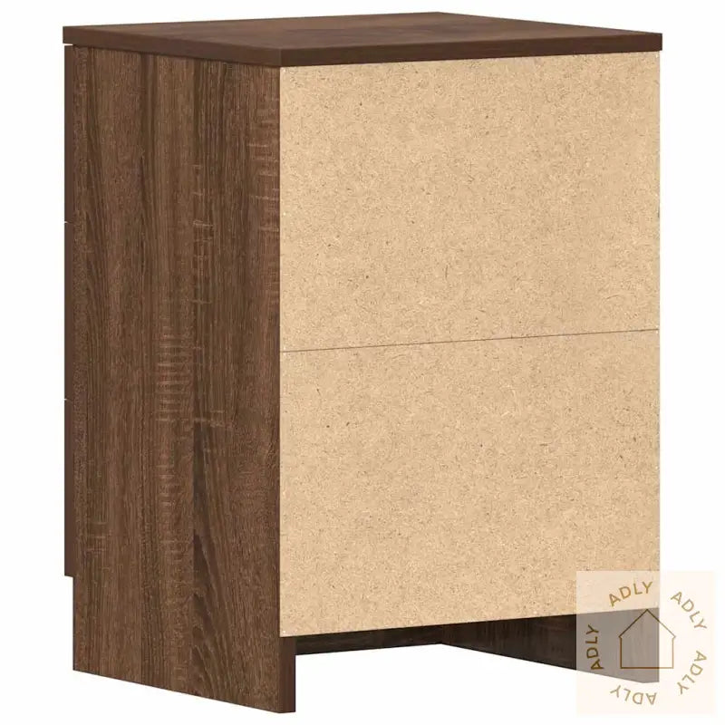 Nattbord Brun Eik 38X35X56 Cm Konstruert Tre