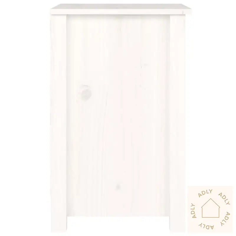 Nattbord 2 Stk Hvit 40X35X55 Cm Heltre Furu