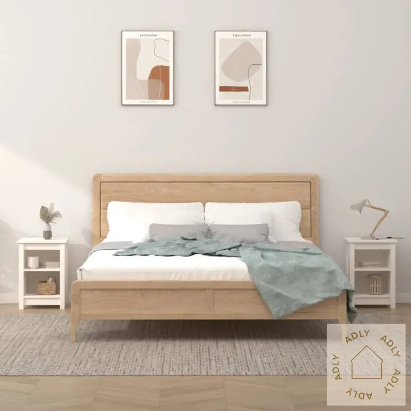 Nattbord 2 Stk Hvit 40X35X55 Cm Heltre Furu