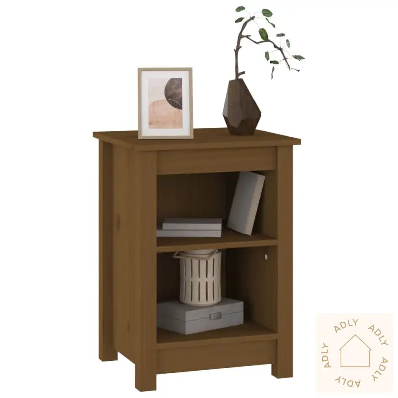 Nattbord Honningbrun 40X35X55 Cm Heltre Furu