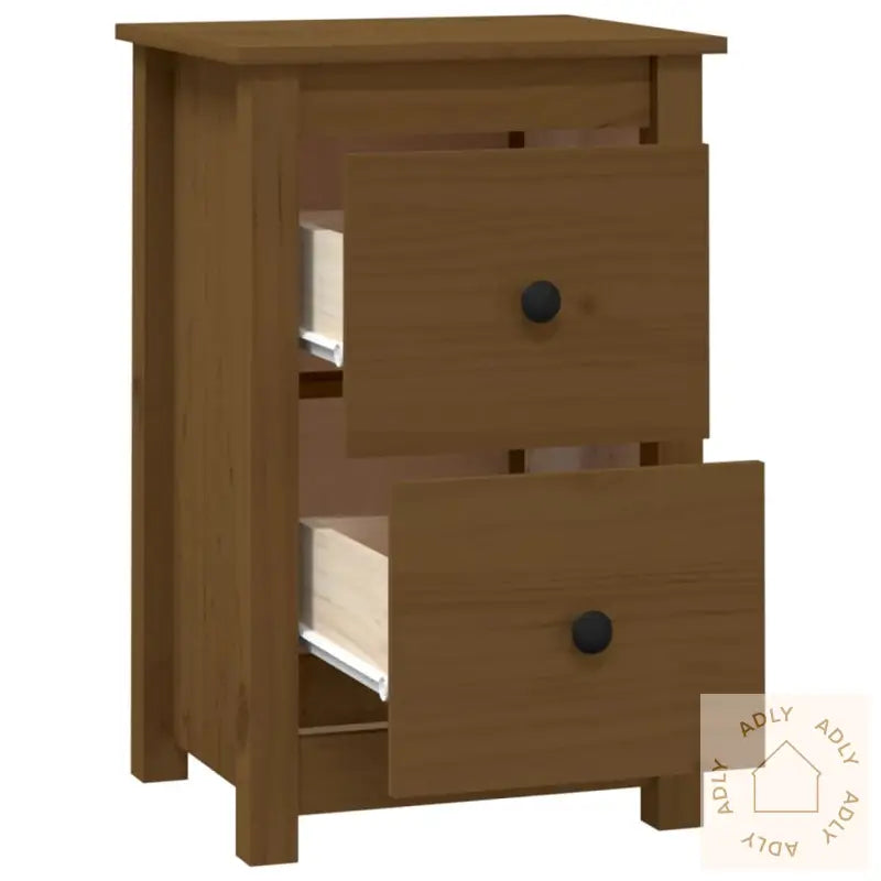 Nattbord Honningbrun 40X35X61,5 Cm Heltre Furu