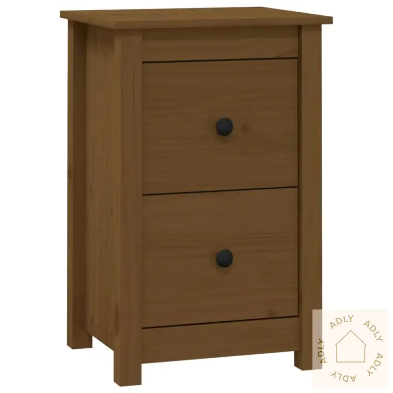 Nattbord Honningbrun 40X35X61,5 Cm Heltre Furu