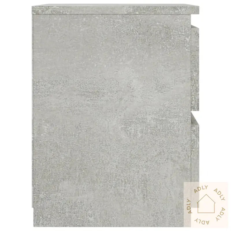 Nattbord 2 Stk Betonggrå 30X30X40 Cm Konstruert Tre