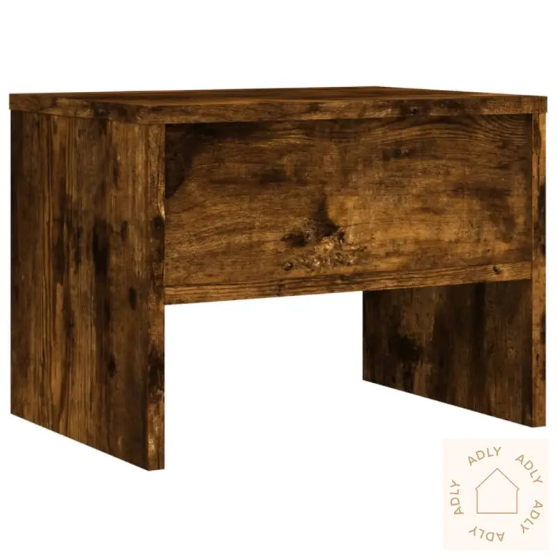 Nattbord Røkt Eik 40X30X30 Cm Konstruert Tre