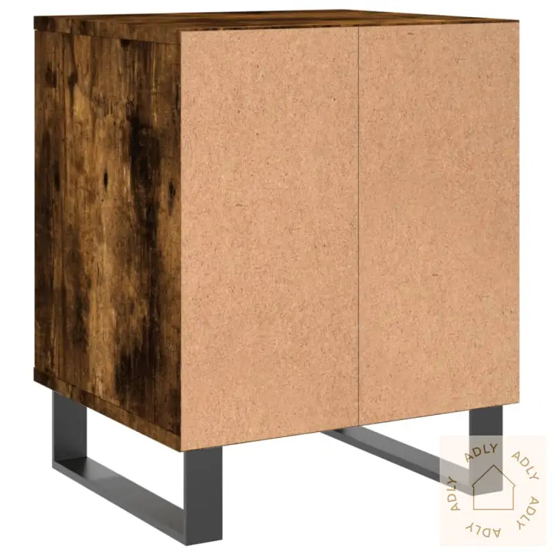 Nattbord 2 Stk Røkt Eik 40X35X50 Cm Konstruert Tre