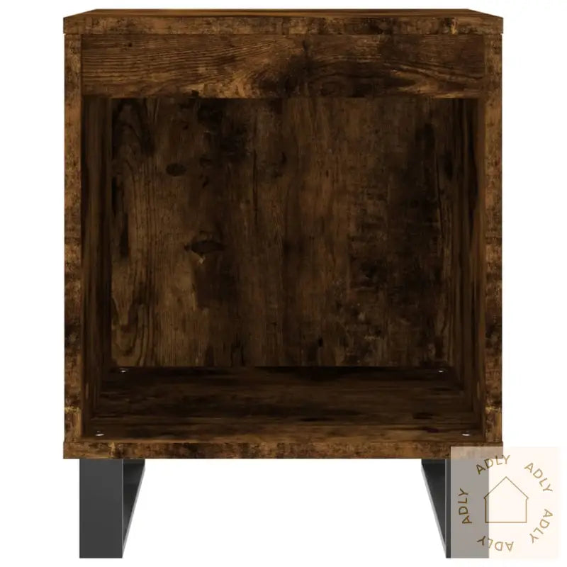 Nattbord 2 Stk Røkt Eik 40X35X50 Cm Konstruert Tre