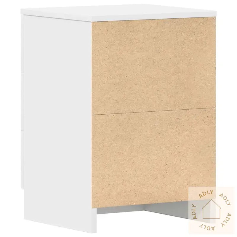 Nattbord 2 Stk Hvit 38X35X56 Cm Konstruert Tre