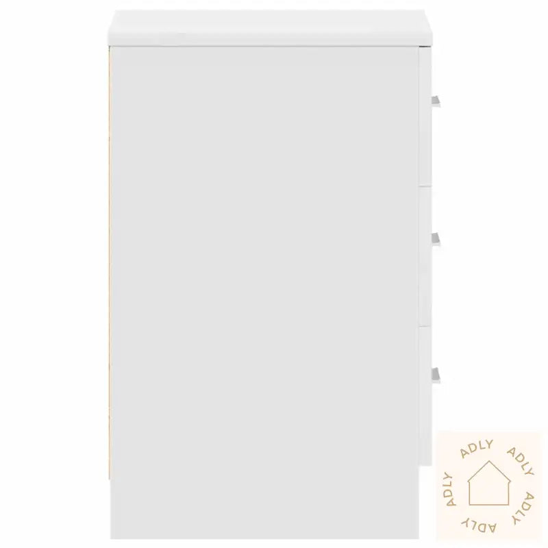 Nattbord 2 Stk Hvit 38X35X56 Cm Konstruert Tre