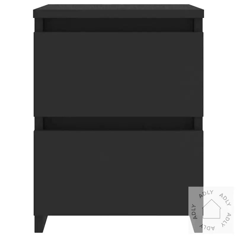 Nattbord 2 Stk Svart 30X30X40 Cm Konstruert Tre
