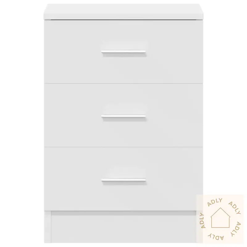 Nattbord 2 Stk Hvit 38X35X56 Cm Konstruert Tre
