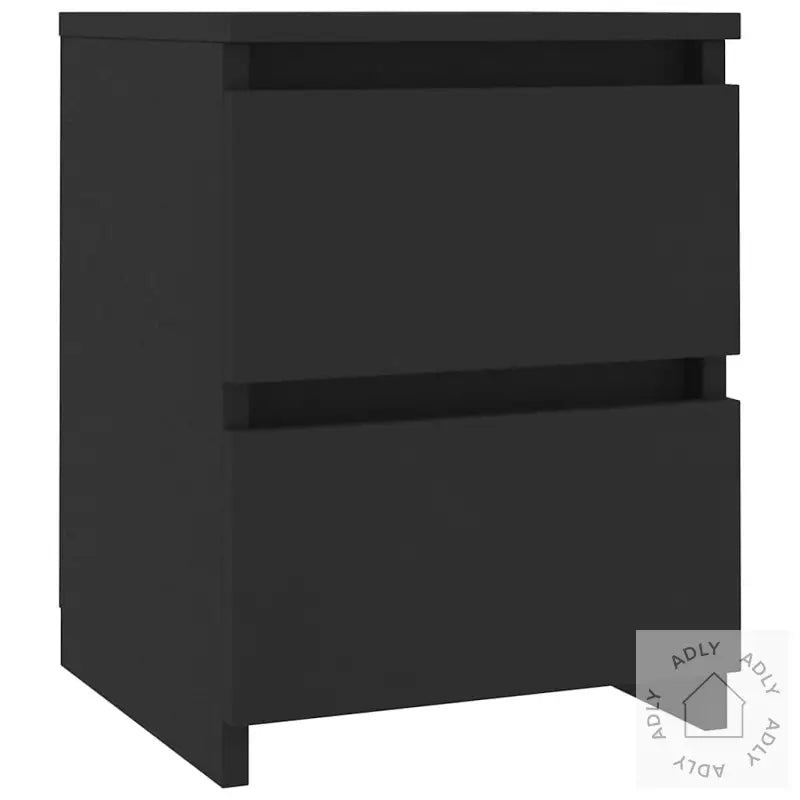 Nattbord 2 Stk Svart 30X30X40 Cm Konstruert Tre