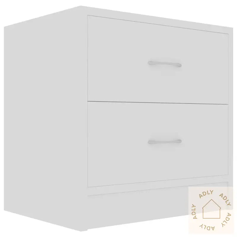 Nattbord 2 Stk Hvit 40X30X40 Cm Konstruert Tre