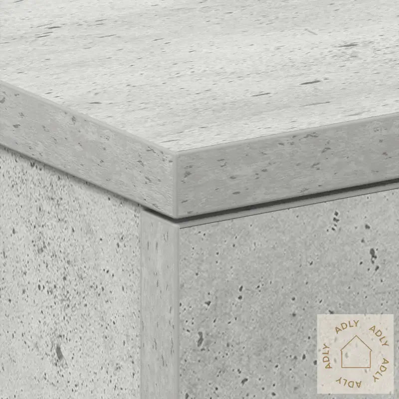Nattbord 2 Stk Betonggrå 38X35X56 Cm Konstruert Tre