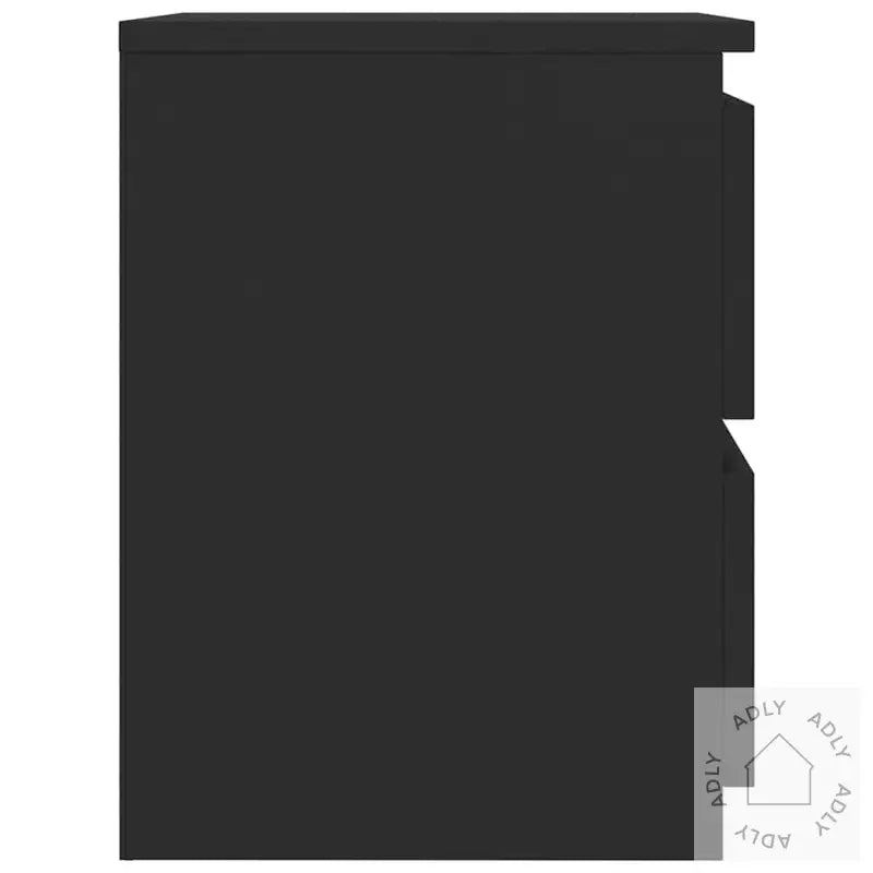 Nattbord 2 Stk Svart 30X30X40 Cm Konstruert Tre