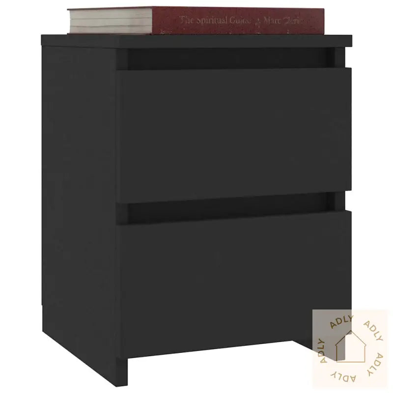 Nattbord 2 Stk Svart 30X30X40 Cm Konstruert Tre