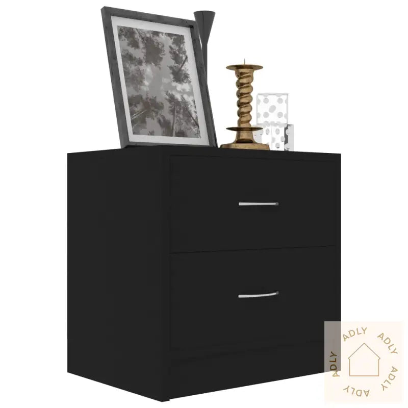 Nattbord 2 Stk Svart 40X30X40 Cm Konstruert Tre