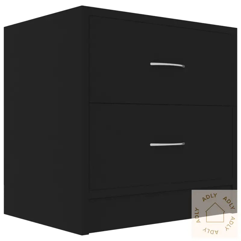 Nattbord 2 Stk Svart 40X30X40 Cm Konstruert Tre